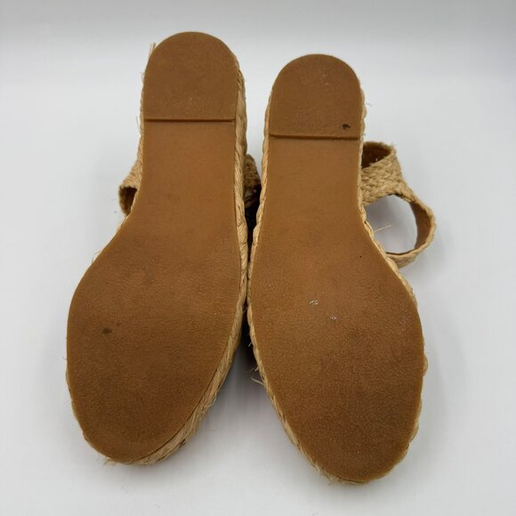 Robert Clergerie Womens Platform Sandals With Raffia Soles & Colorful Canvas - Picture 6 of 13